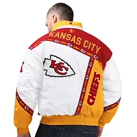 Veste à capuche zippée intégrale Kansas City Chiefs rouge et or pour homme, modèle Pro Player