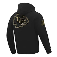 Men's Pro Standard Black Kansas City Chiefs Classic Chenille Pullover Hoodie