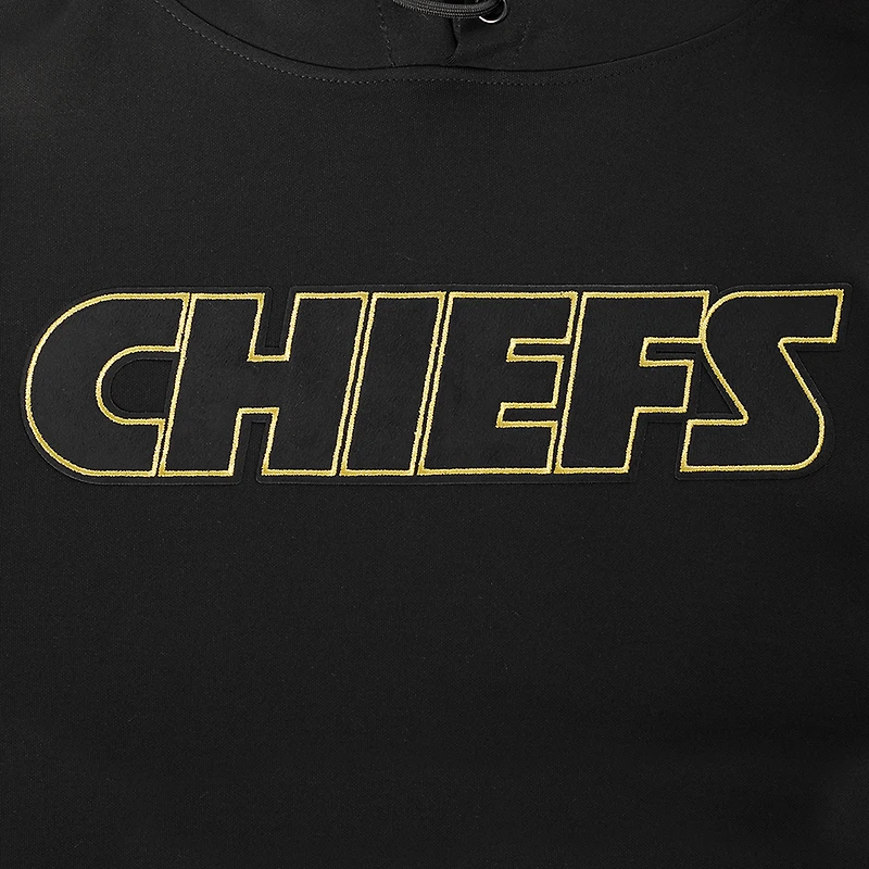 Men's Pro Standard Black Kansas City Chiefs Classic Chenille Pullover Hoodie