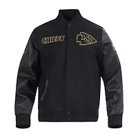 Veste Varsity entièrement zippée Pro Standard noire pour homme des Kansas City Chiefs