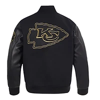 Veste Varsity entièrement zippée Pro Standard noire pour homme des Kansas City Chiefs