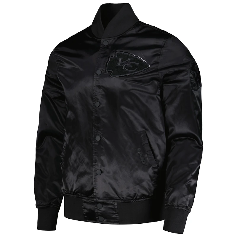 Men's Pro Standard Patrick Mahomes Black Kansas City Chiefs Player Full-Snap Jacket