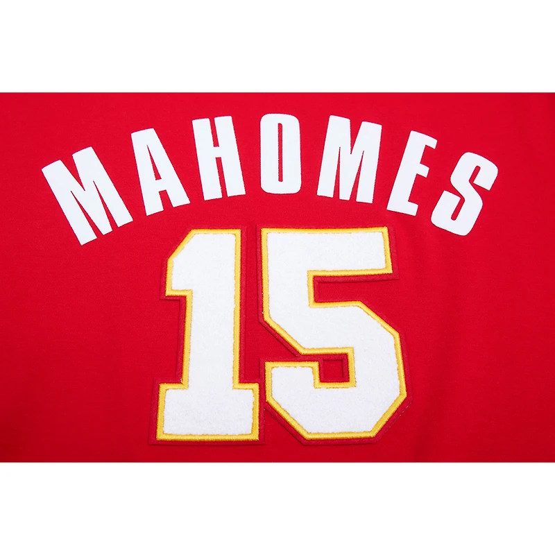 Men's Pro Standard Patrick Mahomes Red Kansas City Chiefs Player Name & Number Hoodie T-Shirt