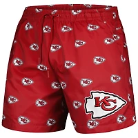 Short rouge avec mini logo imprimé sur l'ensemble des Chiefs de Kansas City Pro Standard pour hommes