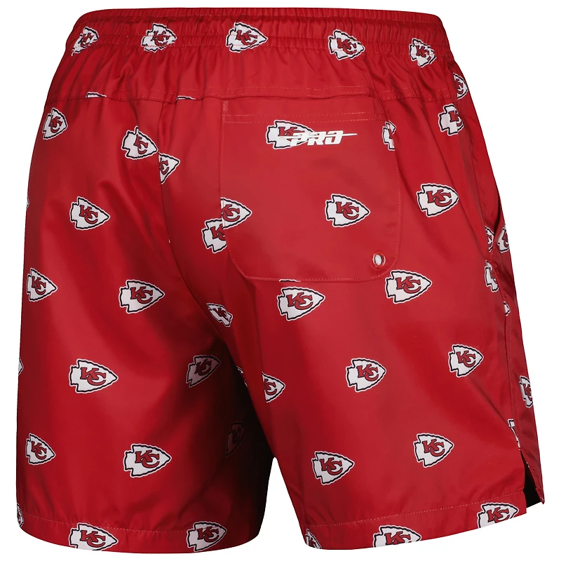 Short Pro Standard rouge Kansas City Chiefs pour homme, imprimé intégral, mini logo.