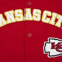 Men's Pro Standard Red Kansas City Chiefs Classic Warm-Up Short Sleeve Full-Snap Jacket