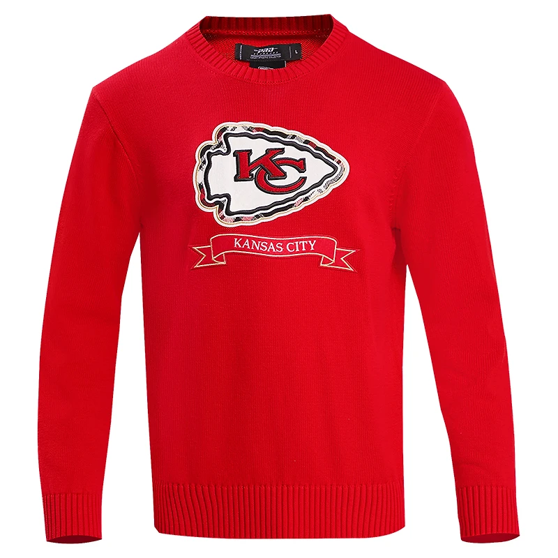Men's Pro Standard Red Kansas City Chiefs Prep Knit Sweater