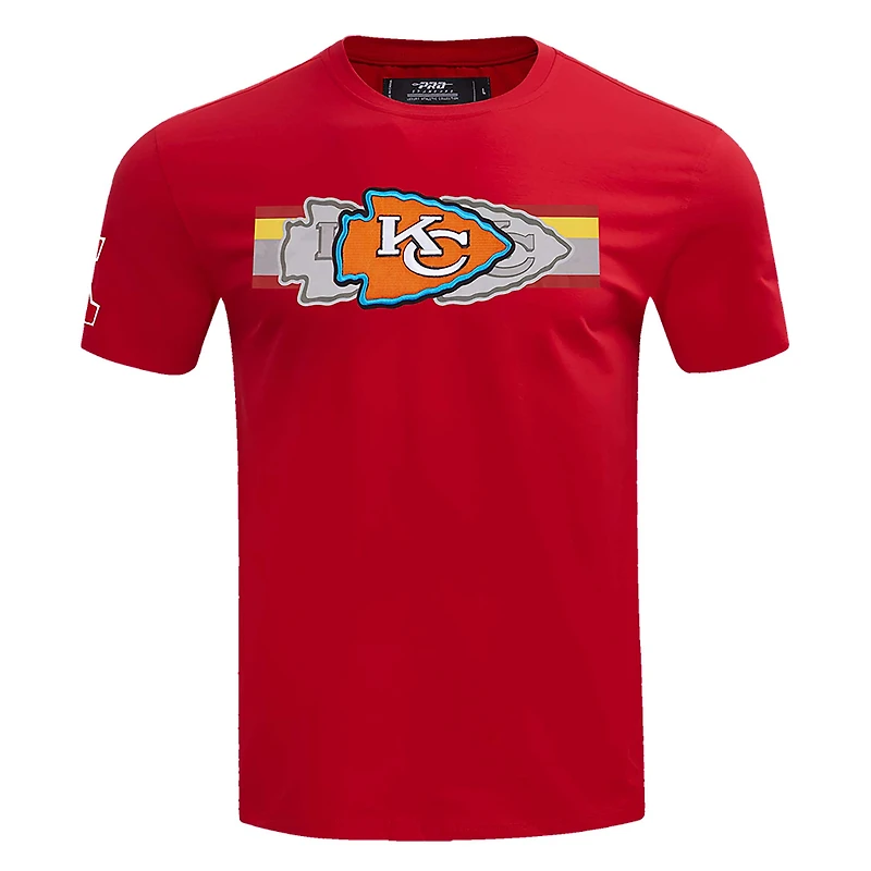 T-shirt rétro striper Pro Standard rouge des Kansas City Chiefs pour hommes