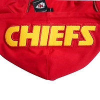 Men's Pro Standard  Red Kansas City Chiefs Split Logo Double Knit Full-Zip Hoodie