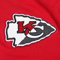 Men's Pro Standard  Red Kansas City Chiefs Split Logo Double Knit Full-Zip Hoodie