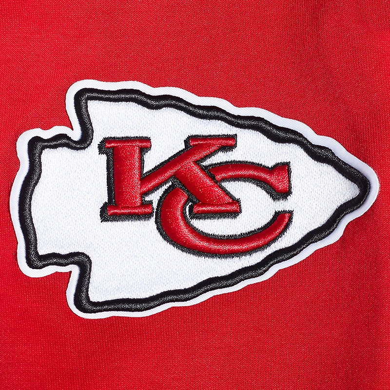 Men's Pro Standard Red Kansas City Chiefs Split Logo Double Knit Full-Zip Hoodie