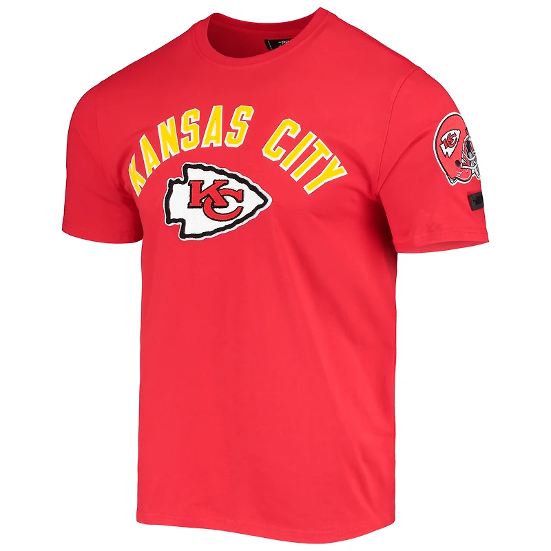 Men's Pro Standard Red Kansas City Chiefs Team Classic Bristle Slim-Fit T-Shirt