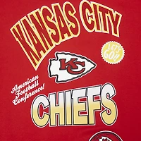 Men's Pro Standard Red Kansas City Chiefs Turn It Up Drop Shoulder Pullover Sweatshirt