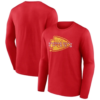 Men's  Red Kansas City Chiefs Advance To Victory Long Sleeve T-Shirt