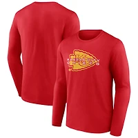 Men's  Red Kansas City Chiefs Advance To Victory Long Sleeve T-Shirt