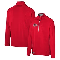 Haut à quart de zip rouge pour hommes des Chiefs Kansas City Grind Iron