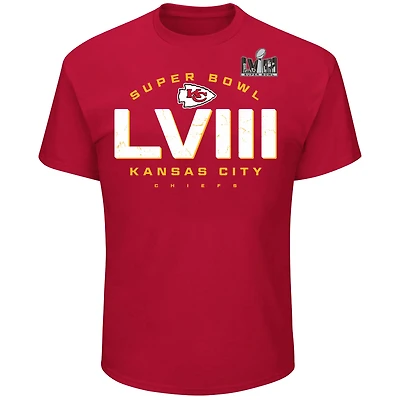Men's Red Kansas City Chiefs Super Bowl LVIII Big & Tall Made It T-Shirt