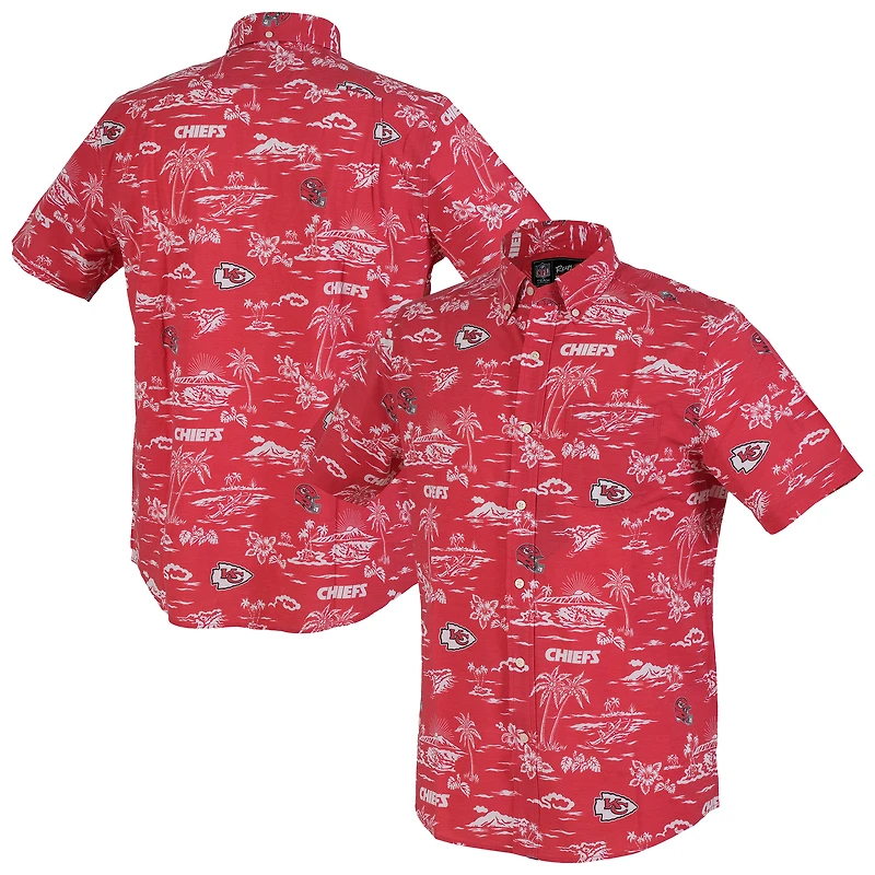 Chemise boutonnée Kekai Performance pour homme, rouge, Reyn Spooner, Kansas City Chiefs
