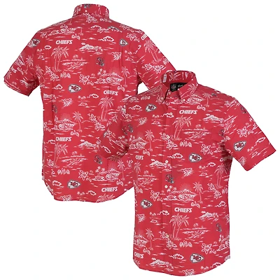 Chemise boutonnée Kekai Performance pour homme, rouge, Reyn Spooner, Kansas City Chiefs