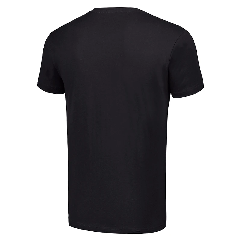 T-shirt noir pour homme avec logo de l'équipe des Kansas City Chiefs inspiré années 80