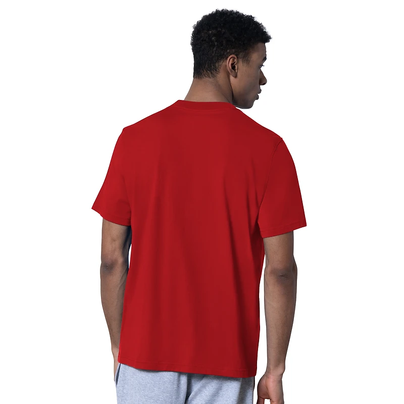 Lot de deux t-shirts à logo Kansas City Chiefs, rouge et gris, la marque Starter, pour homme.