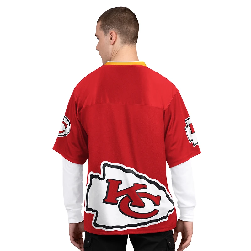 Men's Starter Red/White Kansas City Chiefs Short Sleeve & Long T-Shirt Combo Pack