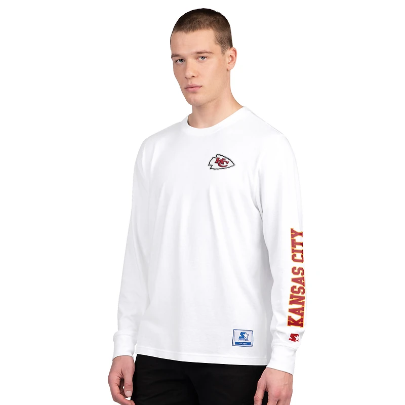 Men's Starter Red/White Kansas City Chiefs Short Sleeve & Long T-Shirt Combo Pack