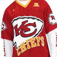 Pack de t-shirts à manches courtes et longues Starter rouges blancs Kansas City Chiefs pour hommes