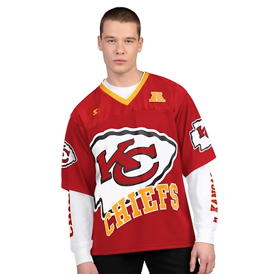 Men's Starter Red/White Kansas City Chiefs Short Sleeve & Long T-Shirt Combo Pack