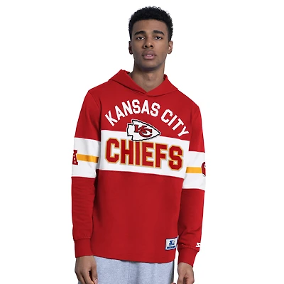 Sweat à capuche Starter rouge Kansas City Chiefs Fullback pour homme