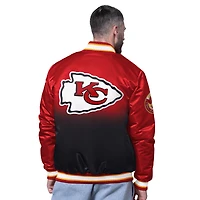 Veste rouge à boutons-pression pour homme des Kansas City Chiefs Pass Rush Varsity