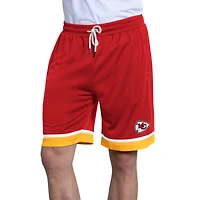 Short en maille rouge Starter Kansas City Chiefs Power Play pour homme