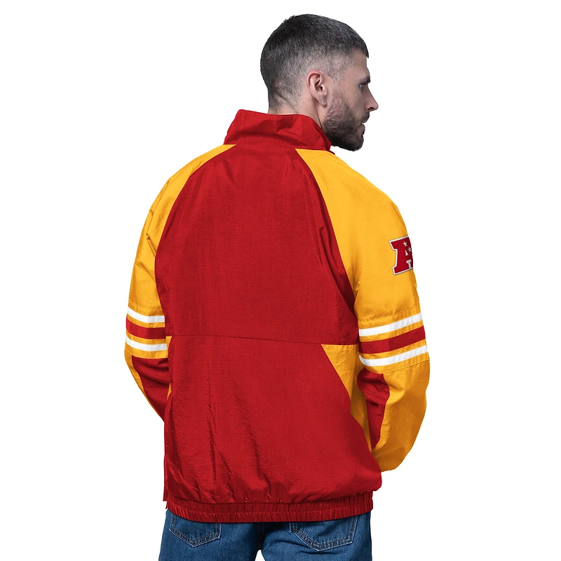Pull demi-zippé rouge pour homme des Chiefs de Kansas City