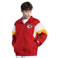 Men's Starter Red Kansas City Chiefs Yard Line Full-Zip Jacket