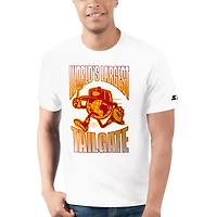 T-shirt blanc Starter pour hommes des Chiefs de Kansas City, le plus grand hayon au monde aux heures grande écoute