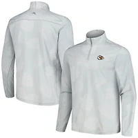 Sweat-shirt à demi-zip Tommy Bahama pour hommes, gris
