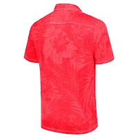 Polo Tommy Bahama rouge pour homme Kansas City Chiefs Sport Santiago Paradise
