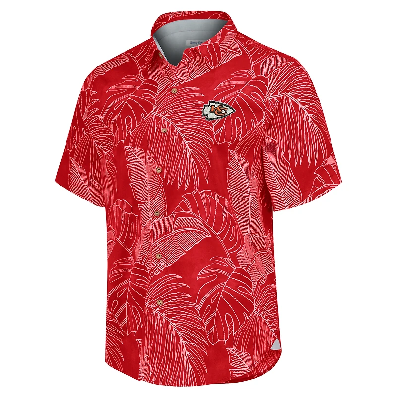 Men's Tommy Bahama Red Kansas City Chiefs Sport Vine Line Button-Down Shirt