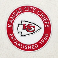 Sweat-shirt crème Tommy Hilfiger Kansas City Chiefs Jordan Sherpa à quart de zip pour hommes