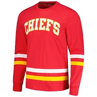 T-shirt à manches longues Tommy Hilfiger rouge/or Kansas City Chiefs Nolan pour hommes