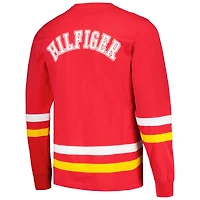 T-shirt à manches longues Tommy Hilfiger rouge/or Kansas City Chiefs Nolan pour hommes