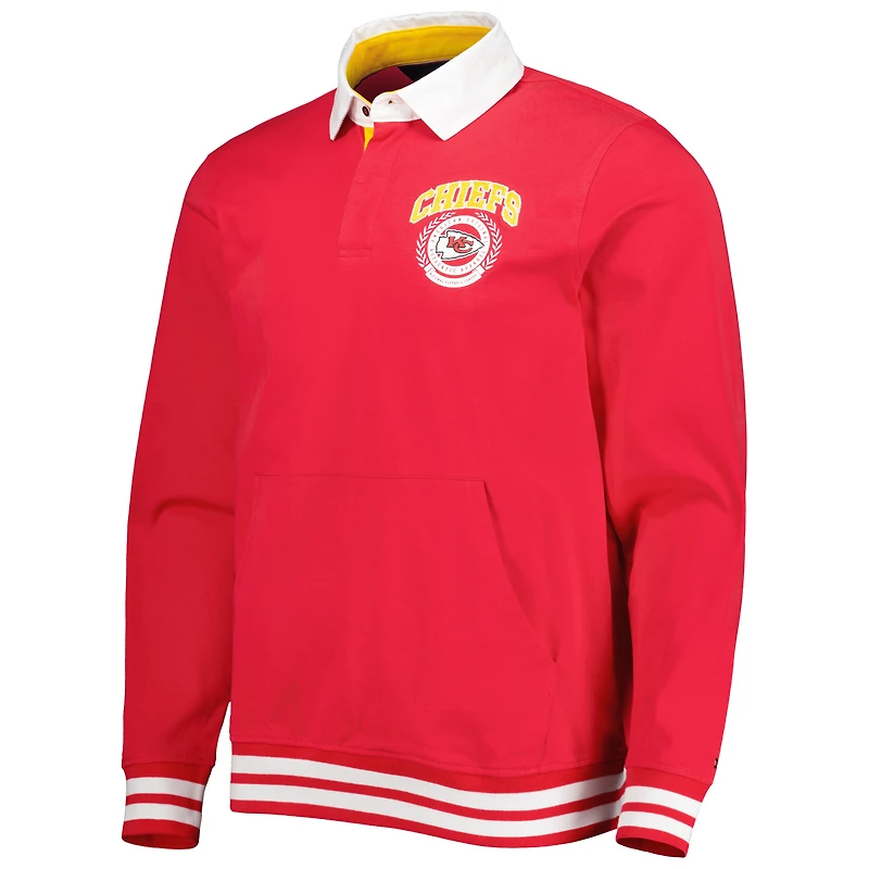 Polo à manches longues Tommy Hilfiger Kansas City Chiefs Cody rouge pour homme