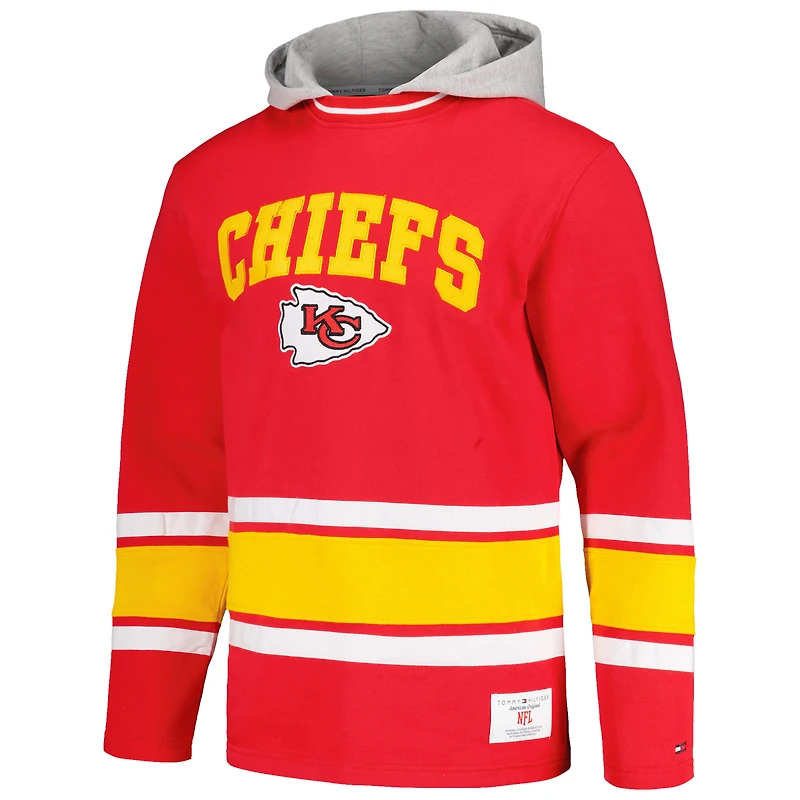 Sweat à capuche tendance Tommy Hilfiger rouge Kansas City Chiefs Ivan pour hommes
