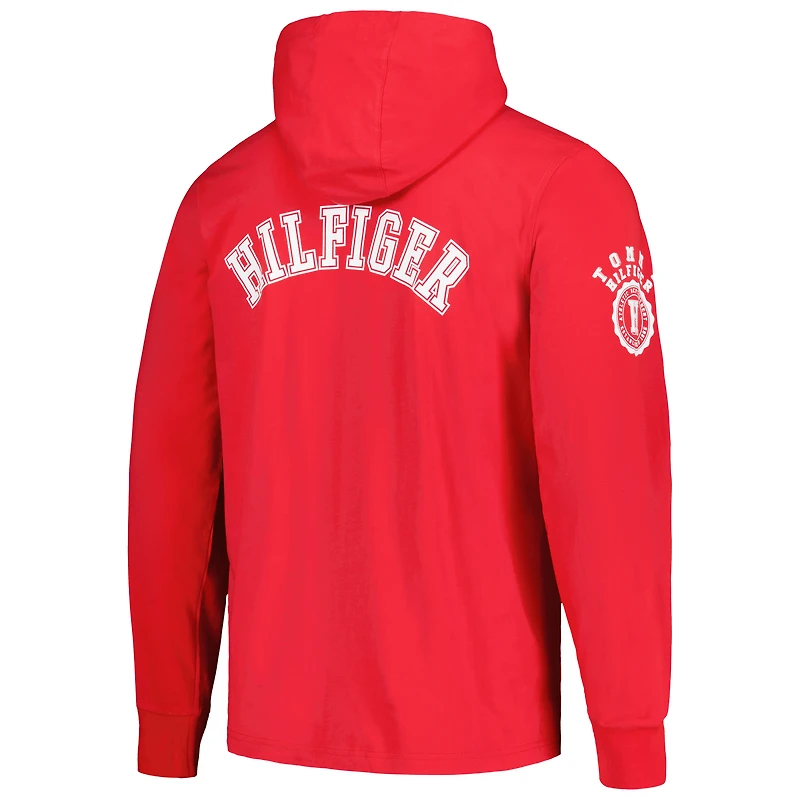 Men's Tommy Hilfiger  Red Kansas City Chiefs Morgan Long Sleeve Hoodie T-Shirt