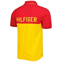 Polo Tommy Hilfiger jaune/rouge Kansas City Chiefs Color Block pour homme