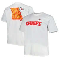 Men's White Kansas City Chiefs Big & Tall Hometown Collection Hot Shot T-Shirt