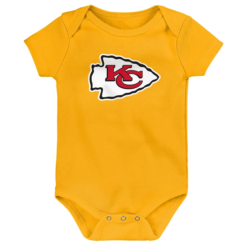Ensemble de 3 bodys Starter pour nouveau-nés et nourrissons des Chiefs Kansas City