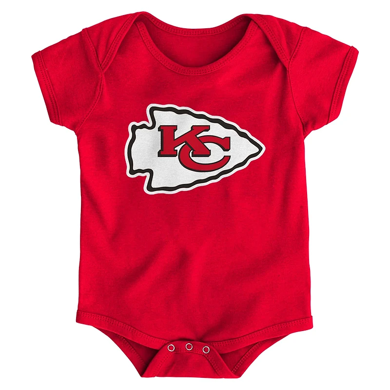 Body rouge avec logo de l'équipe des Chiefs Kansas City pour nouveau-né et bébé