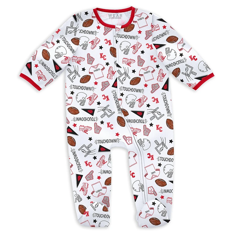 Newborn & Infant WEAR by Erin Andrews Kansas City Chiefs Sleep Play Set