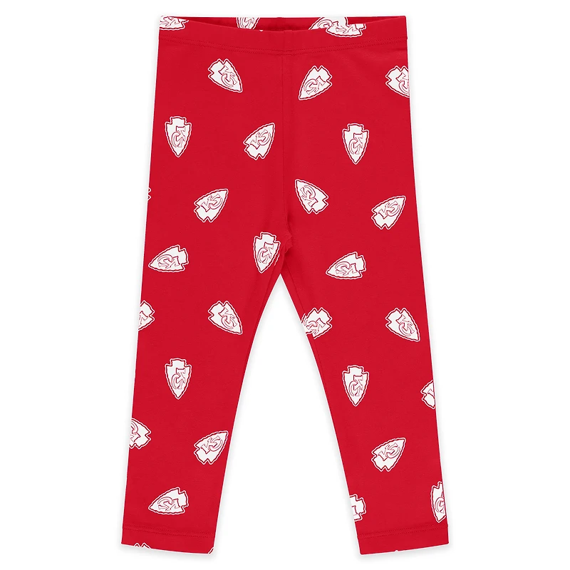 Newborn & Infant WEAR by Erin Andrews Kansas City Chiefs Three-Piece Long Sleeve Bodysuit, Tutu and Sweatpants Set